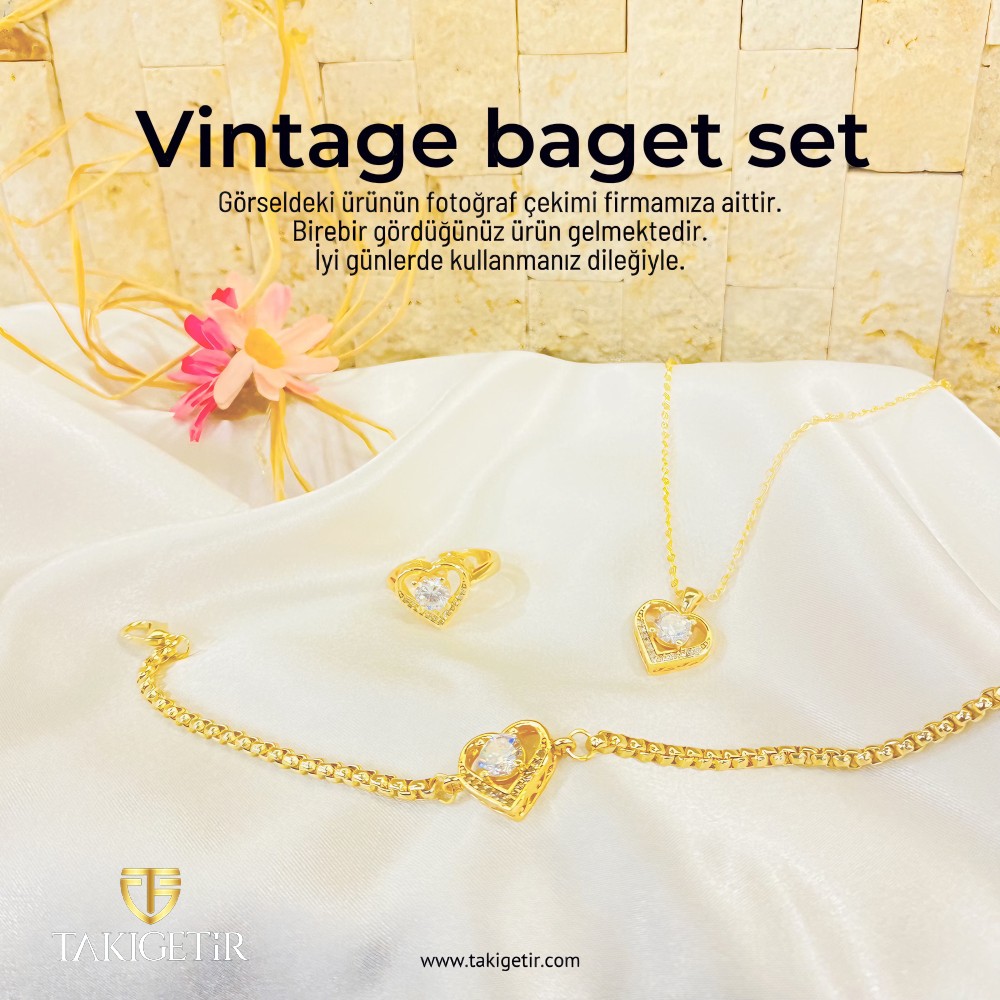 Altın Kaplama Vintage Set Kampanya