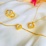 Gold Dilruba Baget Set