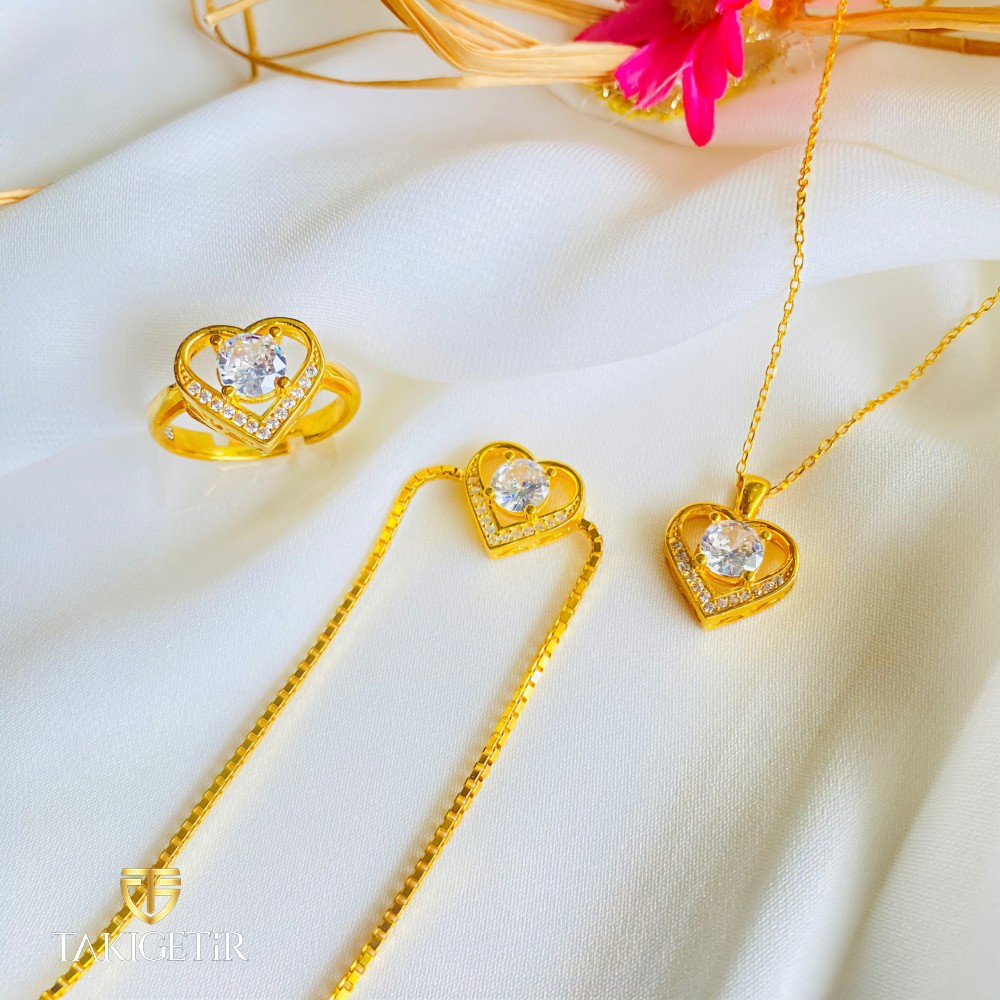 Gold Dilruba Baget Set